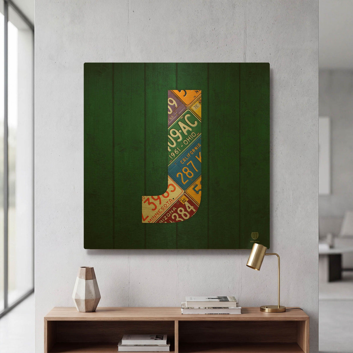 'J' By Design Turnpike Gold Metal Wall Art