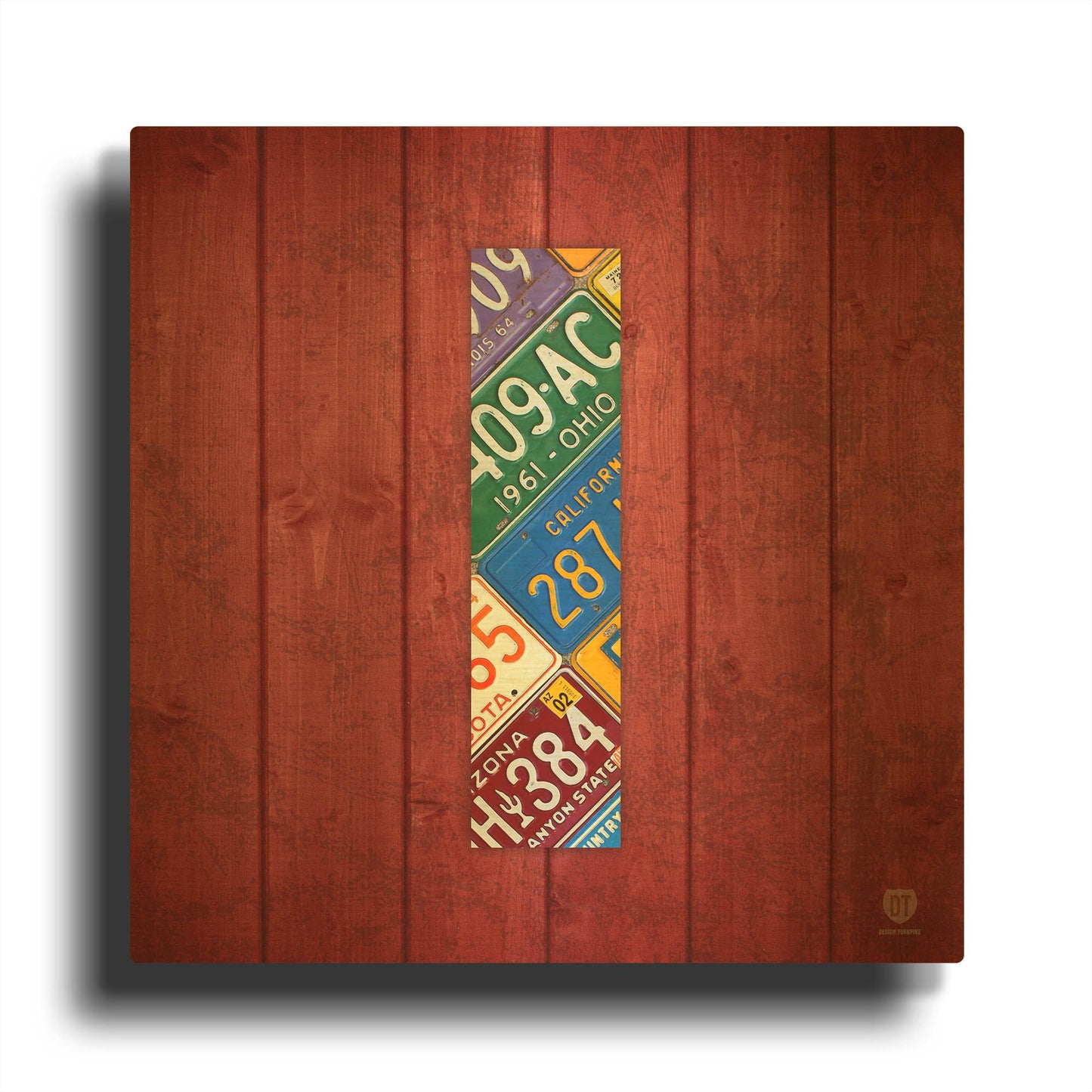 'I' By Design Turnpike Gold Metal Wall Art