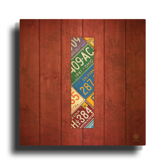 'I' By Design Turnpike Gold Metal Wall Art