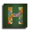 'H' By Design Turnpike Gold Metal Wall Art