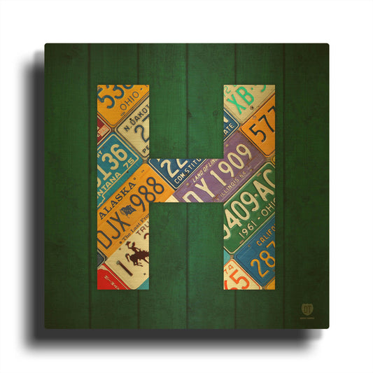 'H' By Design Turnpike Gold Metal Wall Art