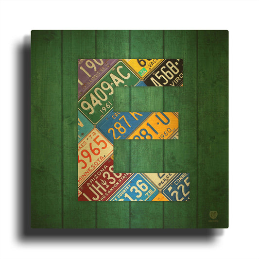 'E' By Design Turnpike Gold Metal Wall Art