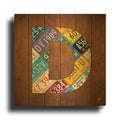 'D' By Design Turnpike Gold Metal Wall Art
