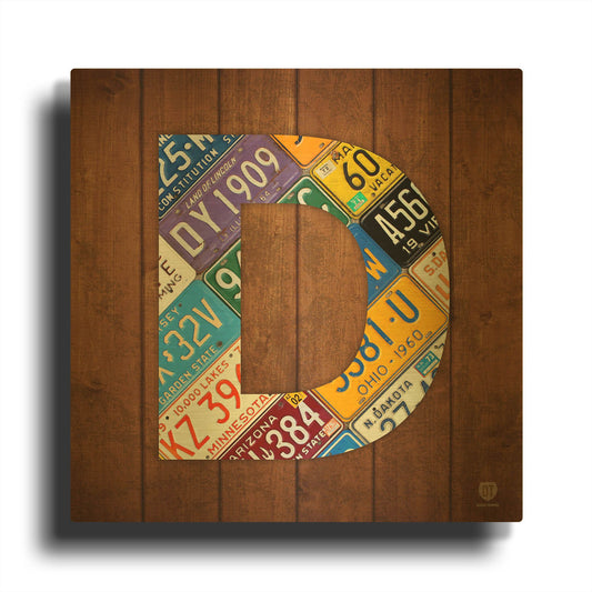 'D' By Design Turnpike Gold Metal Wall Art