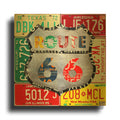 'Route 66 Edition 3' By Design Turnpike Gold Metal Wall Art