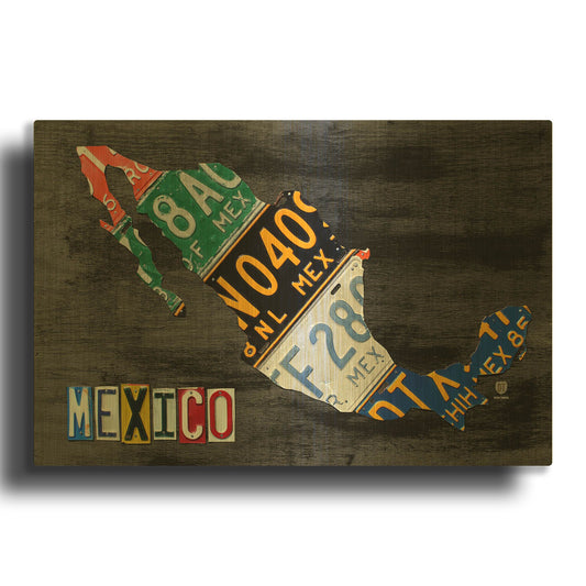 'Mexico Done Gray' By Design Turnpike Gold Metal Wall Art