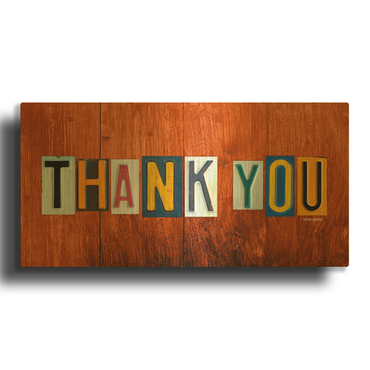 'Thank You' By Design Turnpike Gold Metal Wall Art
