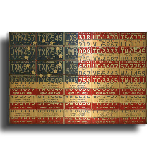 'Betsy Ross Flag' By Design Turnpike Gold Metal Wall Art
