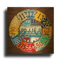 'Clock Square' By Design Turnpike Gold Metal Wall Art