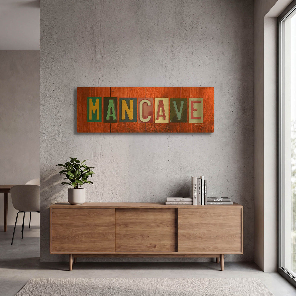 'Man Cave' By Design Turnpike Gold Metal Wall Art