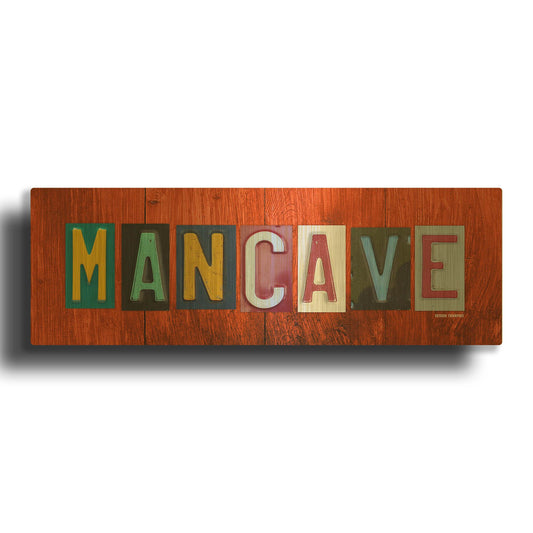 'Man Cave' By Design Turnpike Gold Metal Wall Art