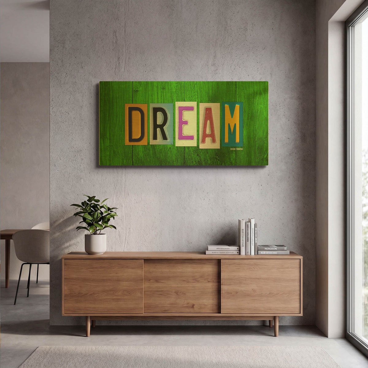 'Dream' By Design Turnpike Gold Metal Wall Art