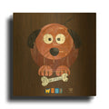 'Woof The Dog' By Design Turnpike Gold Metal Wall Art
