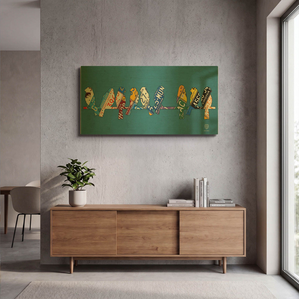 'Birds On A Wire' By Design Turnpike Gold Metal Wall Art