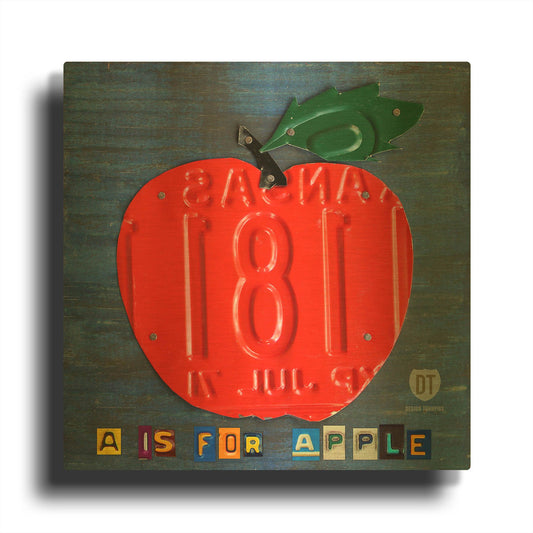 'Apple' By Design Turnpike Gold Metal Wall Art