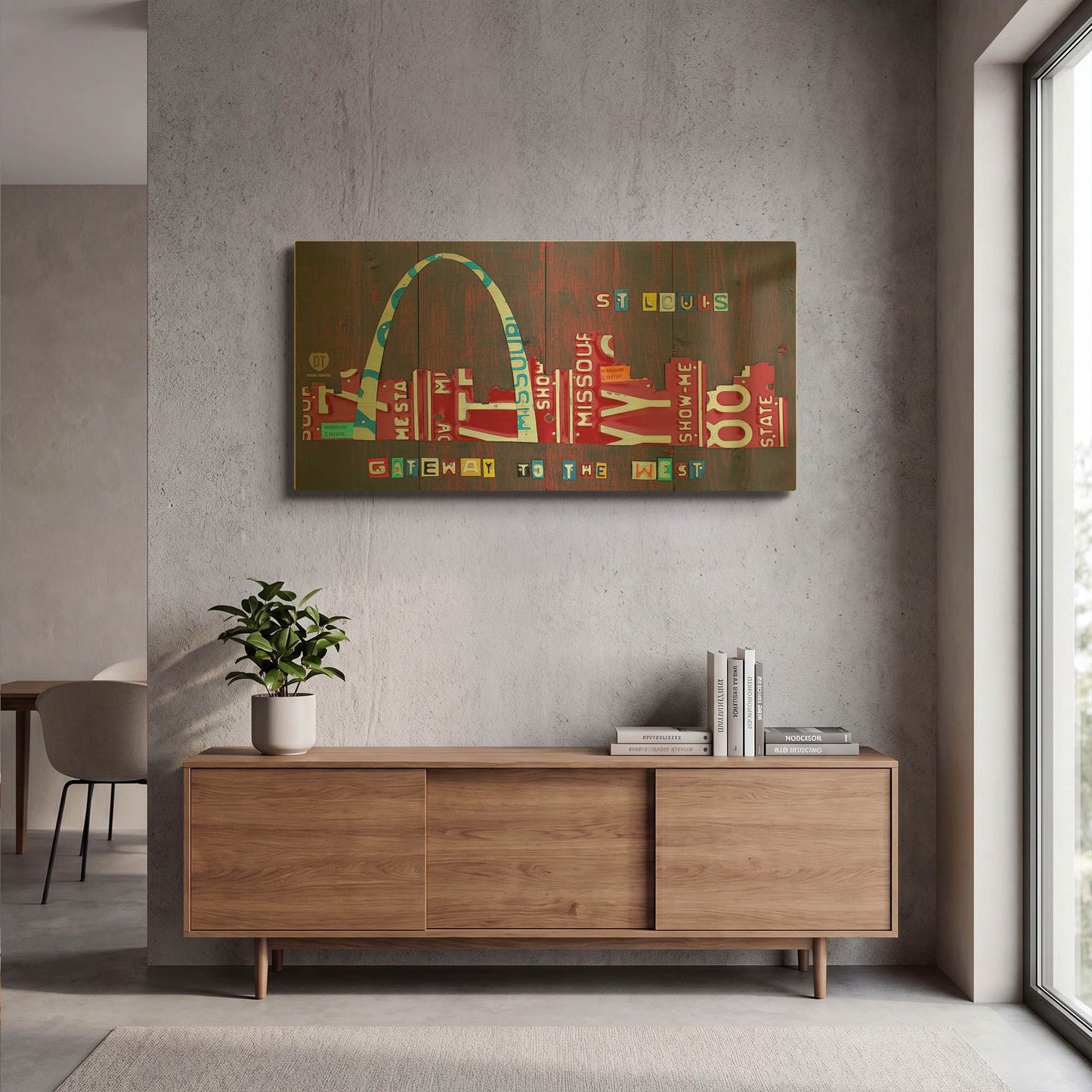 'St. Louis Skyline' By Design Turnpike Gold Metal Wall Art