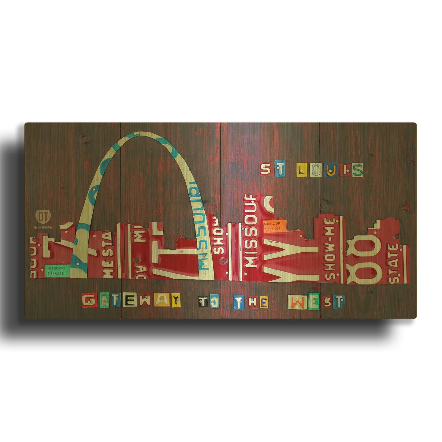 'St. Louis Skyline' By Design Turnpike Gold Metal Wall Art