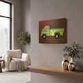 'Pickup Truck' By Design Turnpike Gold Metal Wall Art