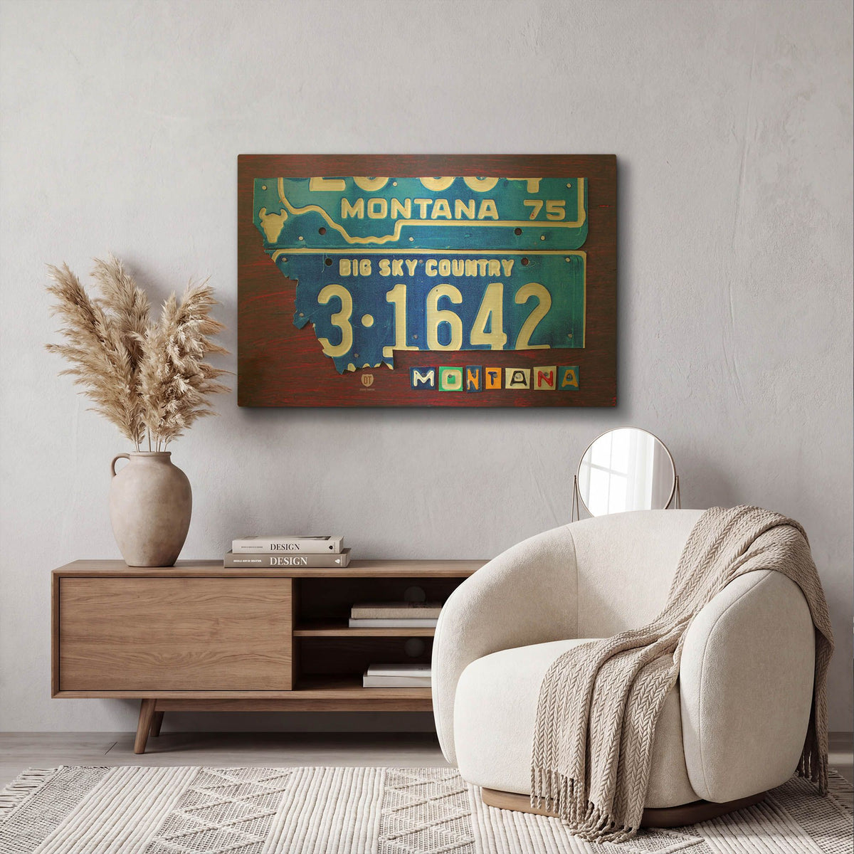 'Montana' By Design Turnpike Gold Metal Wall Art