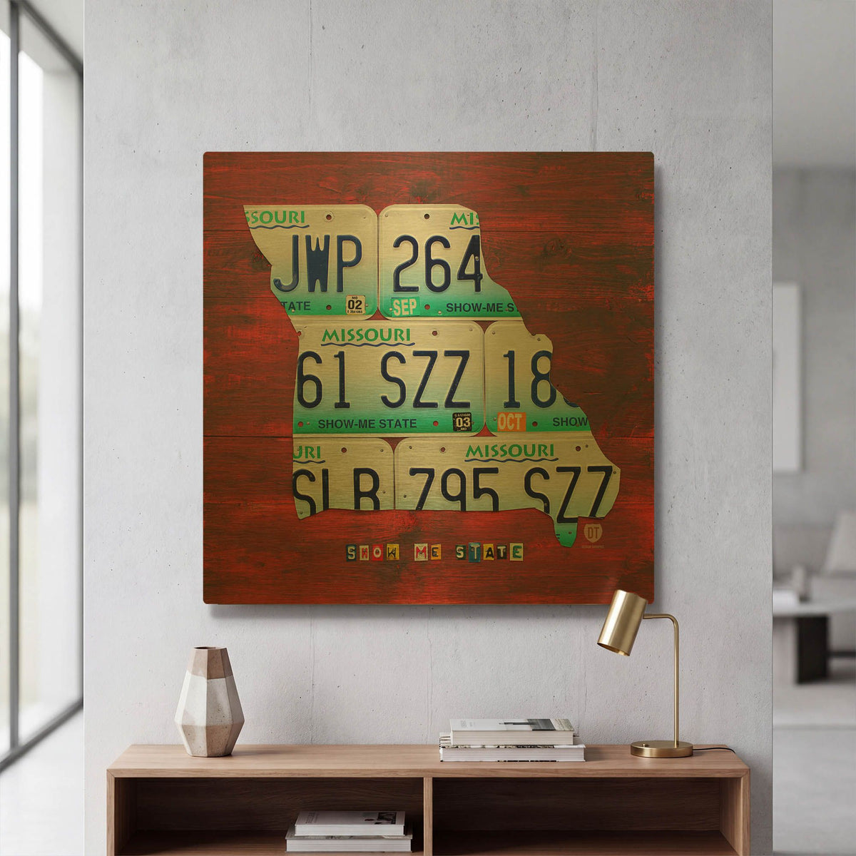 'Missouri' By Design Turnpike Gold Metal Wall Art
