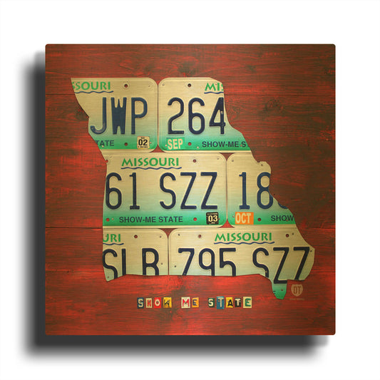 'Missouri' By Design Turnpike Gold Metal Wall Art