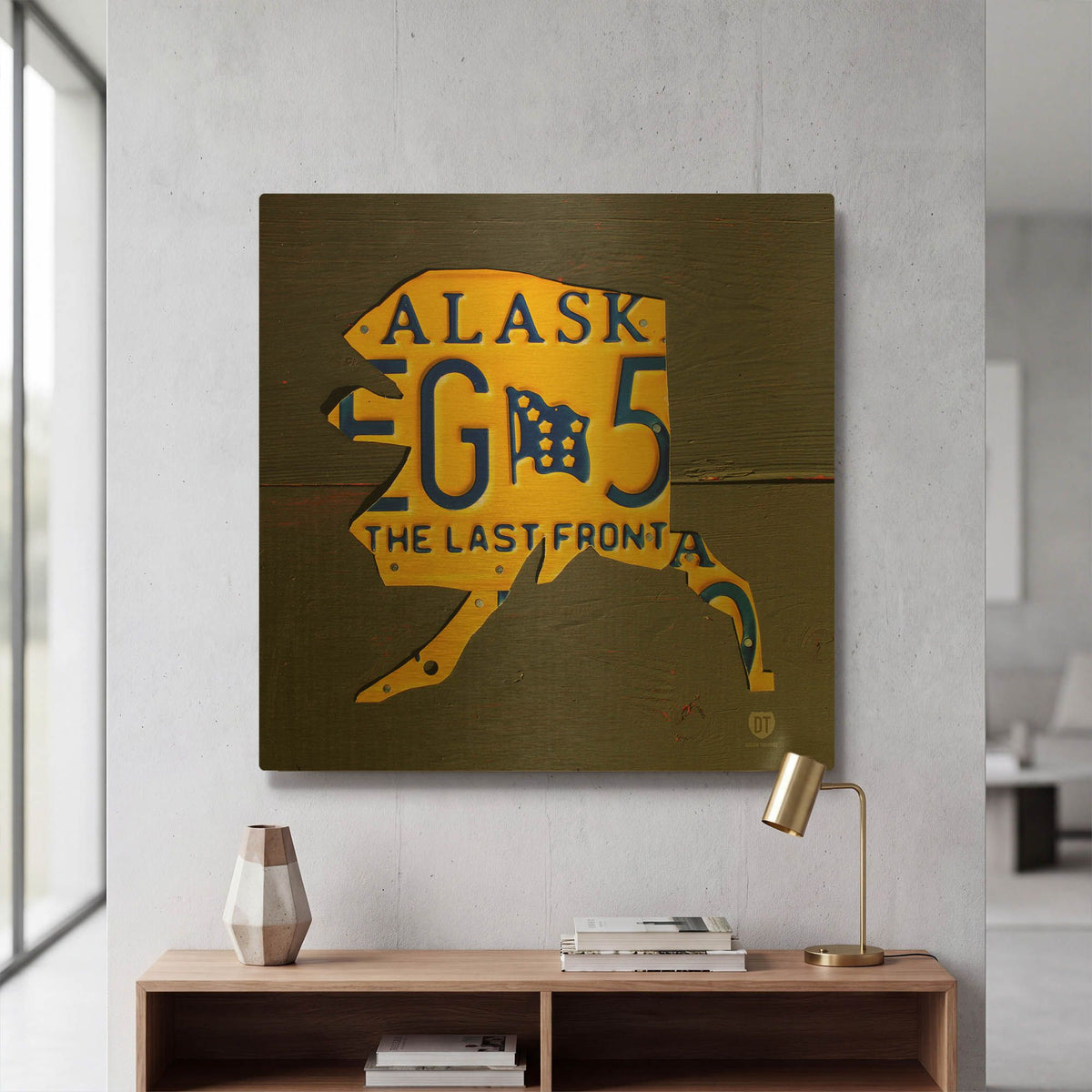 'Alaska' By Design Turnpike Gold Metal Wall Art