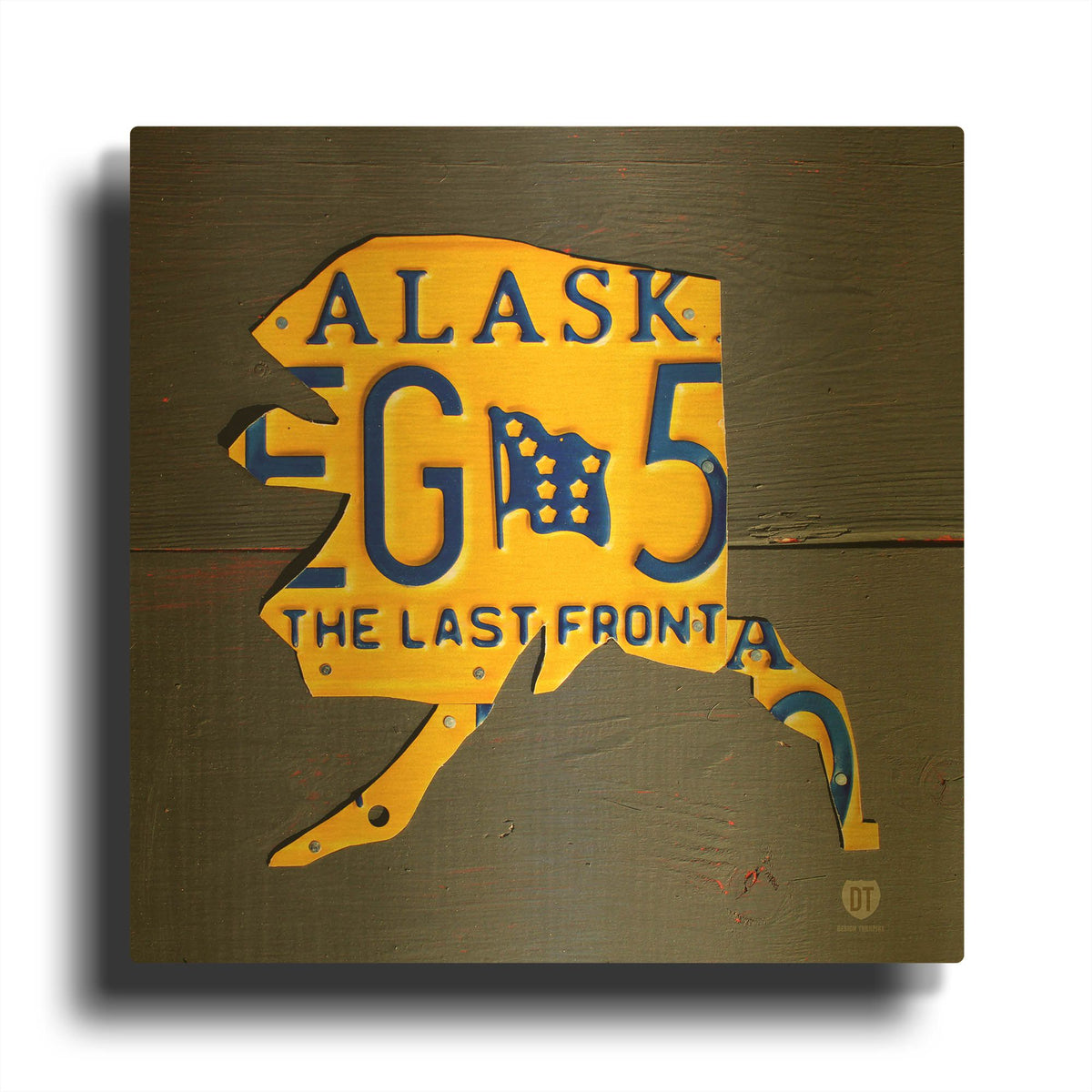 'Alaska' By Design Turnpike Gold Metal Wall Art