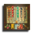 'License Plate Art Jazz Series Piano' By Design Turnpike Gold Metal Wall Art