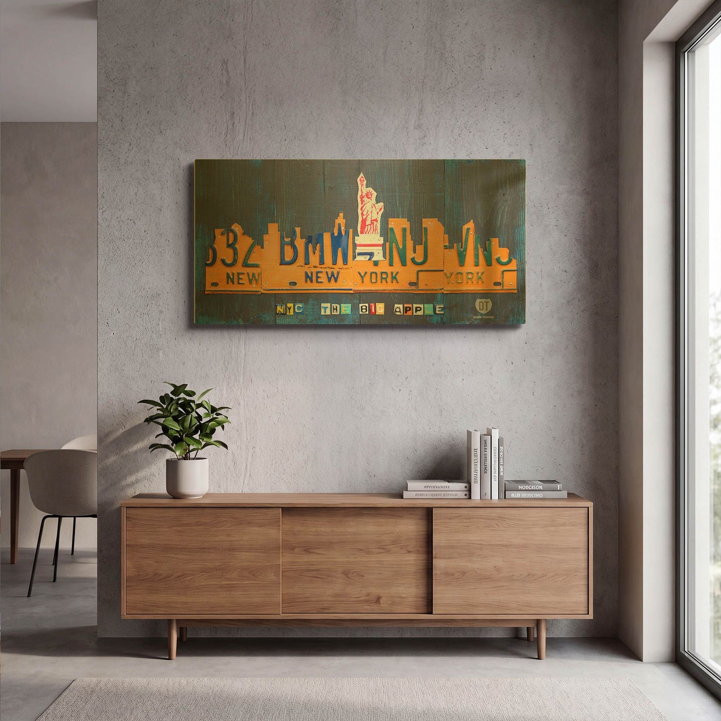 'New York City Skyline' By Design Turnpike Gold Metal Wall Art