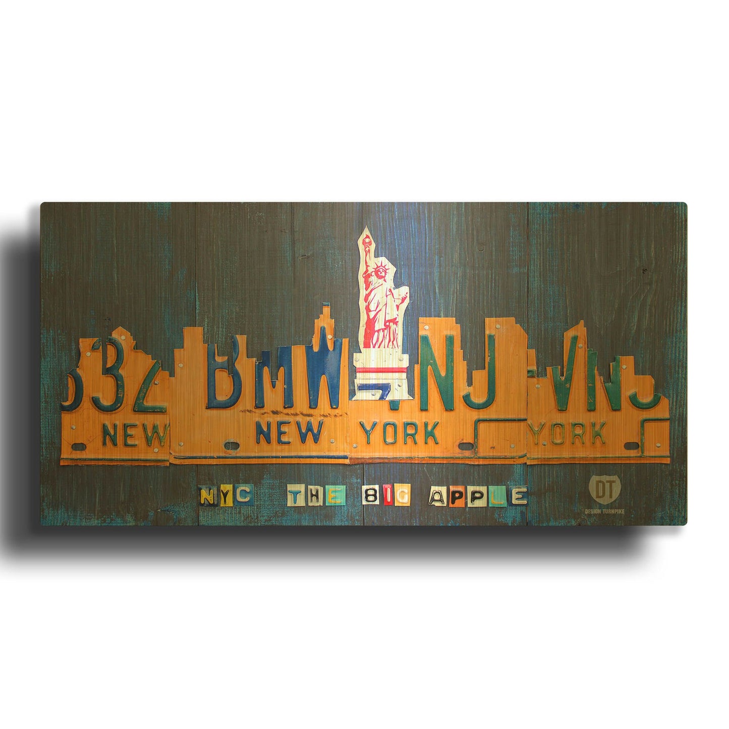 'New York City Skyline' By Design Turnpike Gold Metal Wall Art