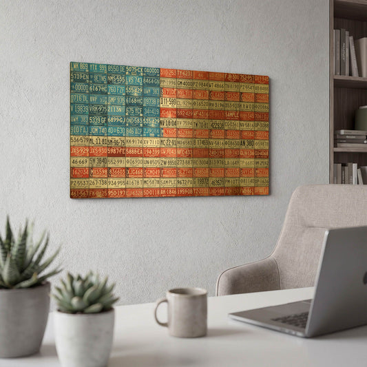 'Michigan Flag' By Design Turnpike Gold Metal Wall Art