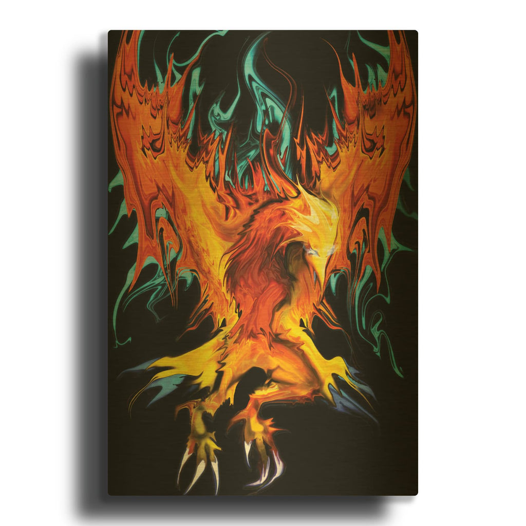 'Fall To Ashes' By Michael Stewart Gold Metal Wall Art