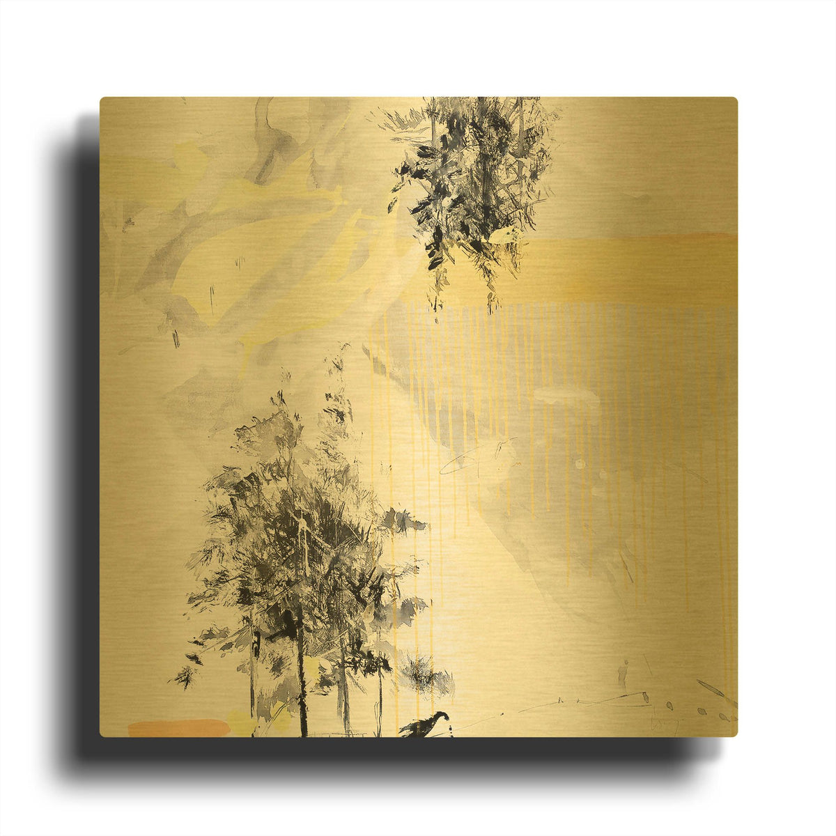 'Bosque No. 2' By Alba Escayo Gold Metal Wall Art
