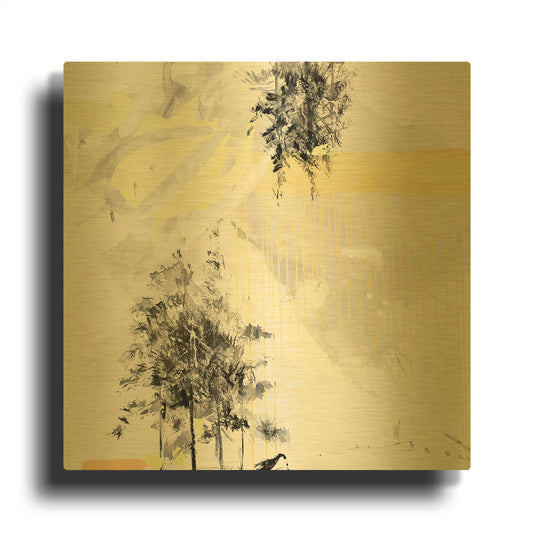 'Bosque No. 2' By Alba Escayo Gold Metal Wall Art