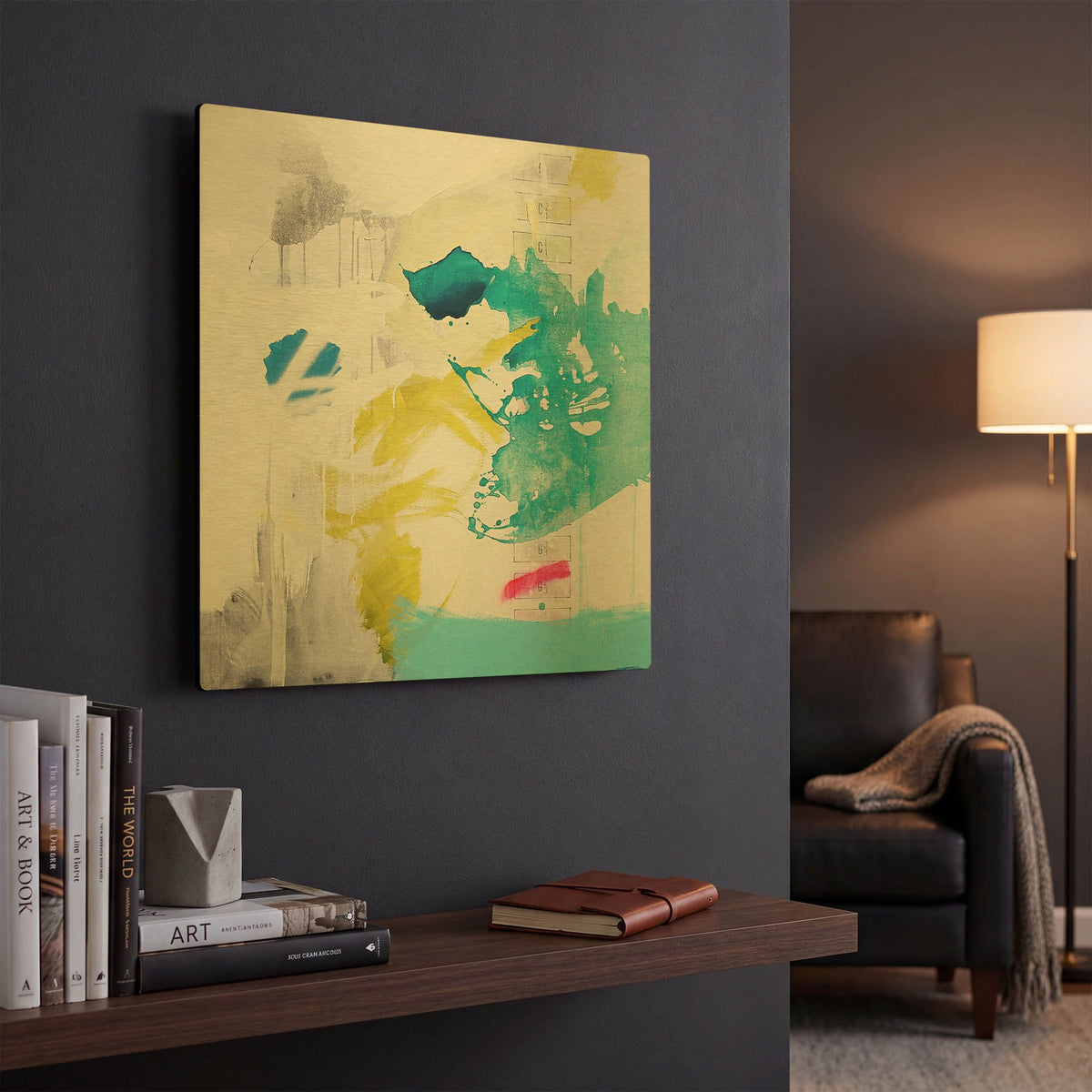 'Geologias' By Alba Escayo Gold Metal Wall Art