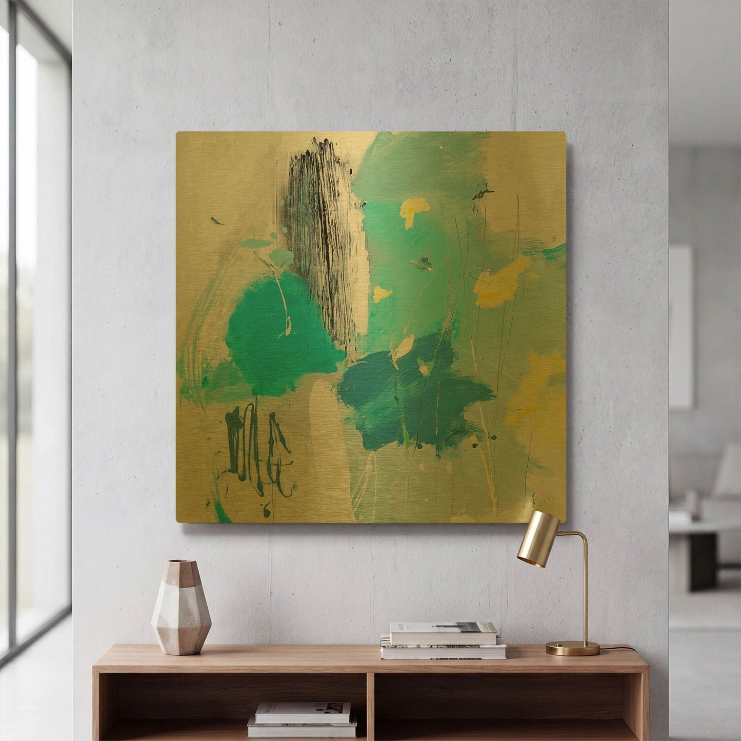 'Narcissus' By Alba Escayo Gold Metal Wall Art