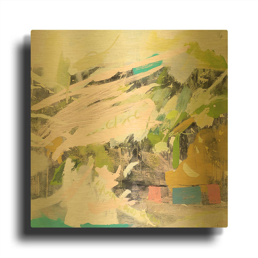 'Rainforest' By Alba Escayo Gold Metal Wall Art