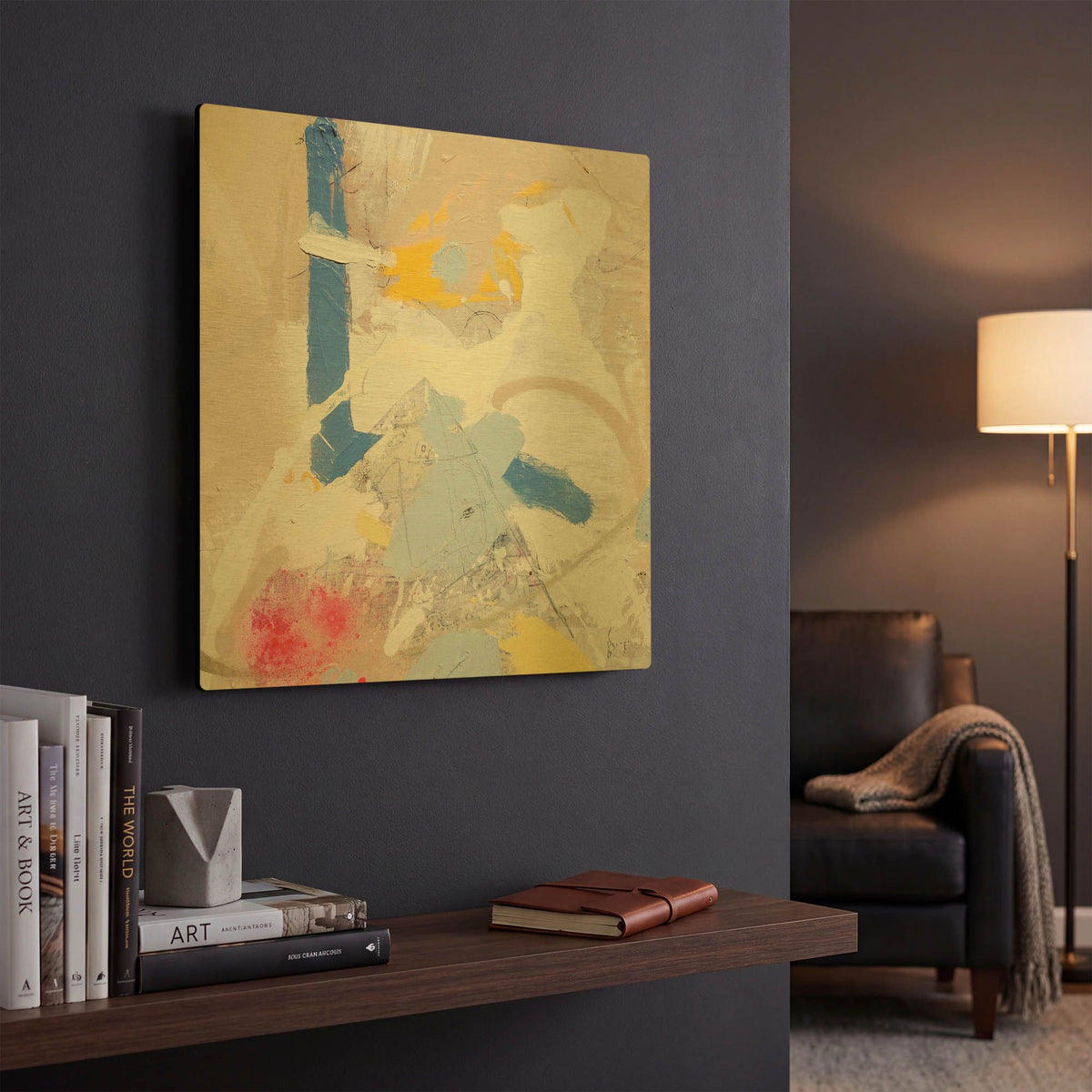 'Verano' By Alba Escayo Gold Metal Wall Art