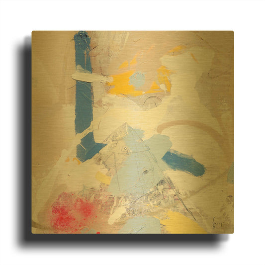 'Verano' By Alba Escayo Gold Metal Wall Art