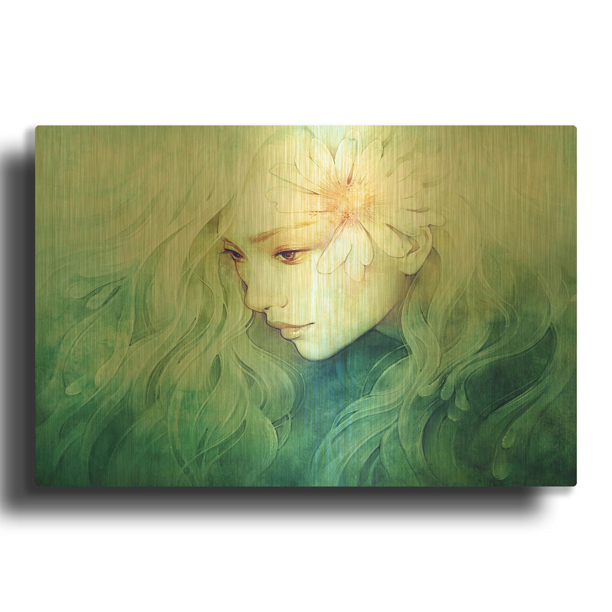 'April' By Anna Dittman Gold Metal Wall Art