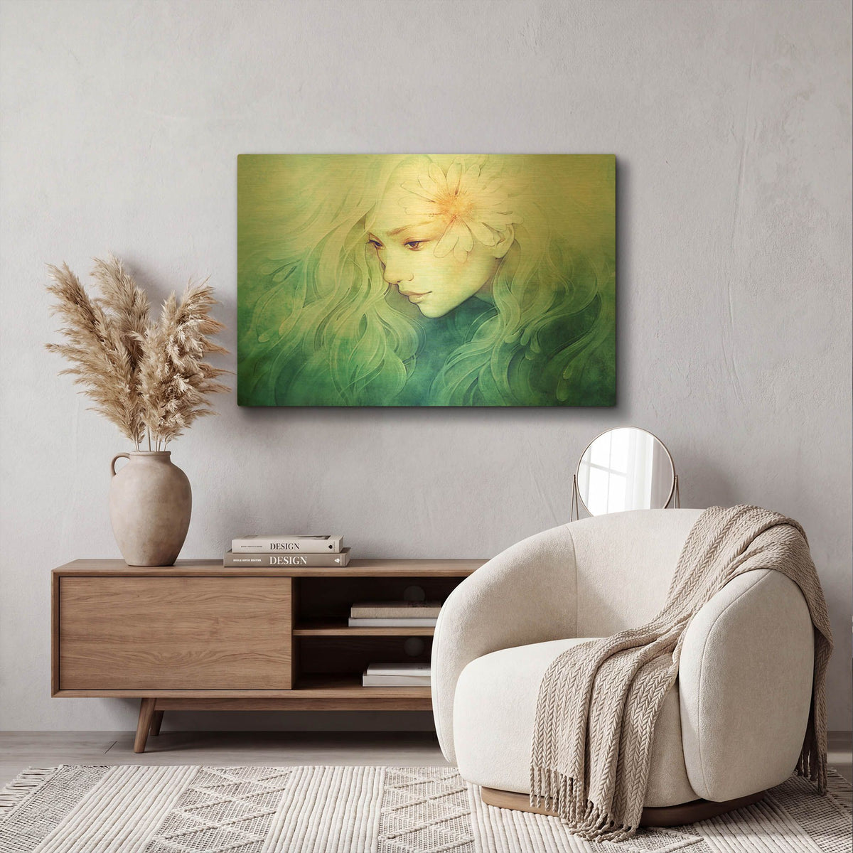 'April' By Anna Dittman Gold Metal Wall Art