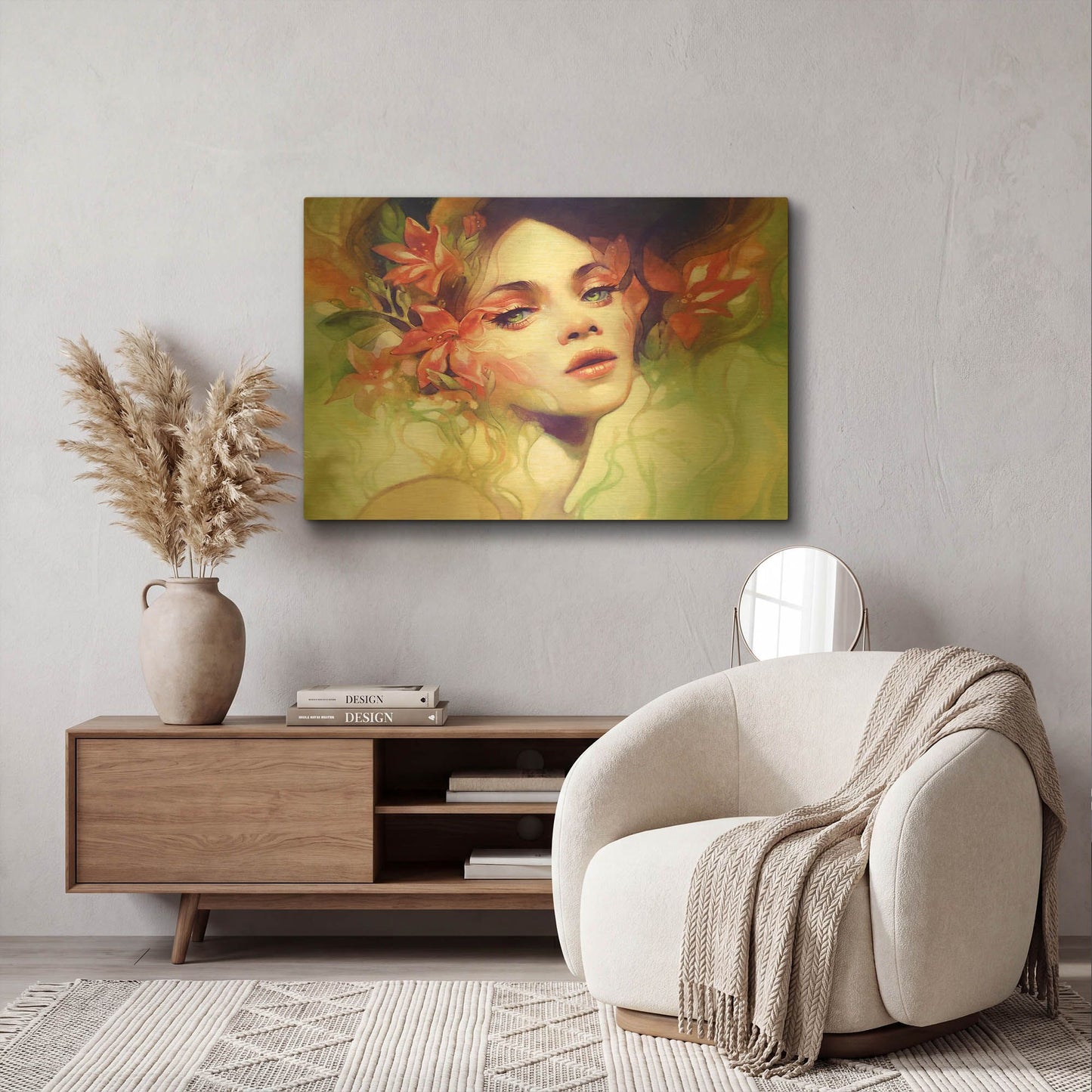 'August' By Anna Dittman Gold Metal Wall Art