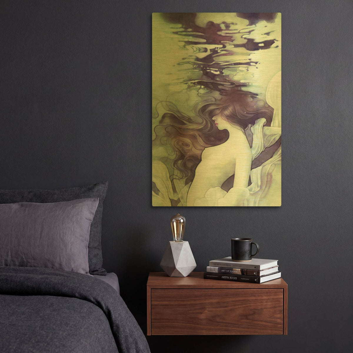 'Drift' By Anna Dittman Gold Metal Wall Art