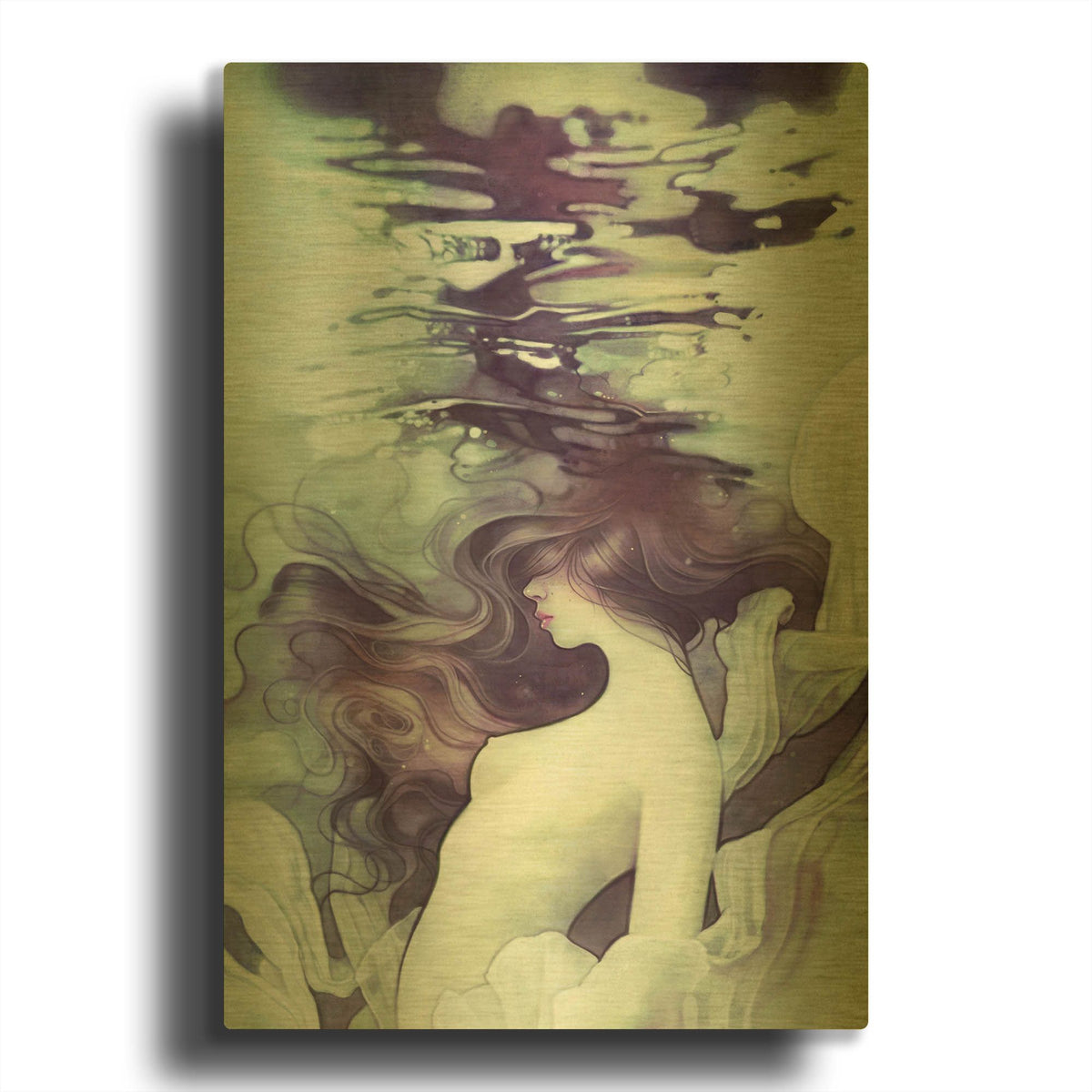 'Drift' By Anna Dittman Gold Metal Wall Art