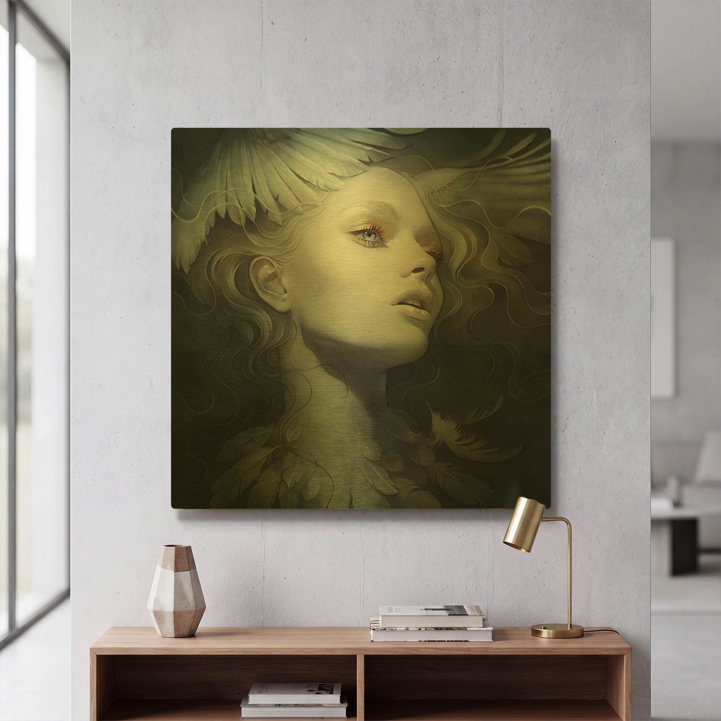 'Fly' By Anna Dittman Gold Metal Wall Art