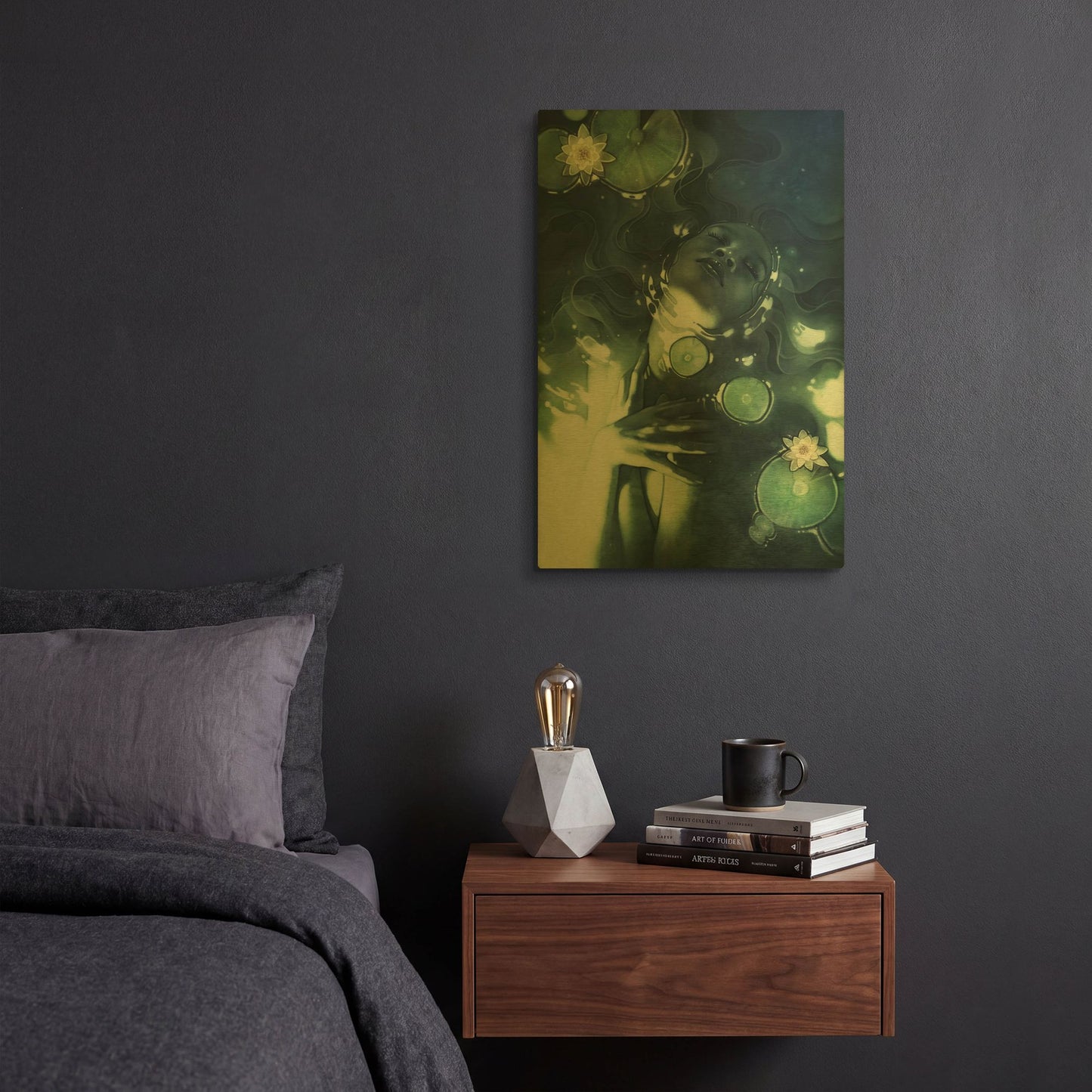 'Muse' By Anna Dittman Gold Metal Wall Art