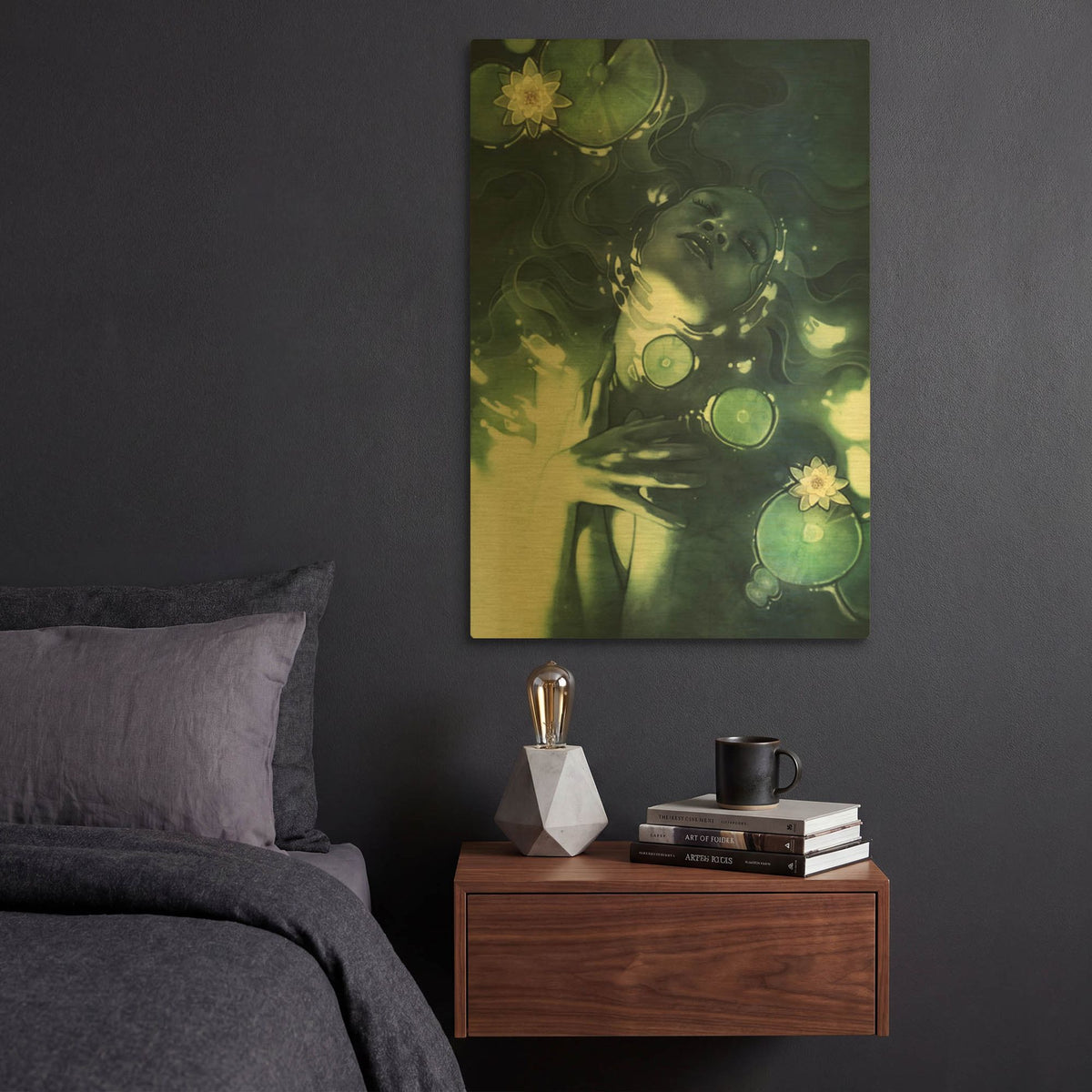 'Muse' By Anna Dittman Gold Metal Wall Art