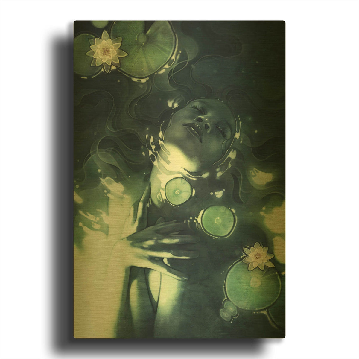 'Muse' By Anna Dittman Gold Metal Wall Art