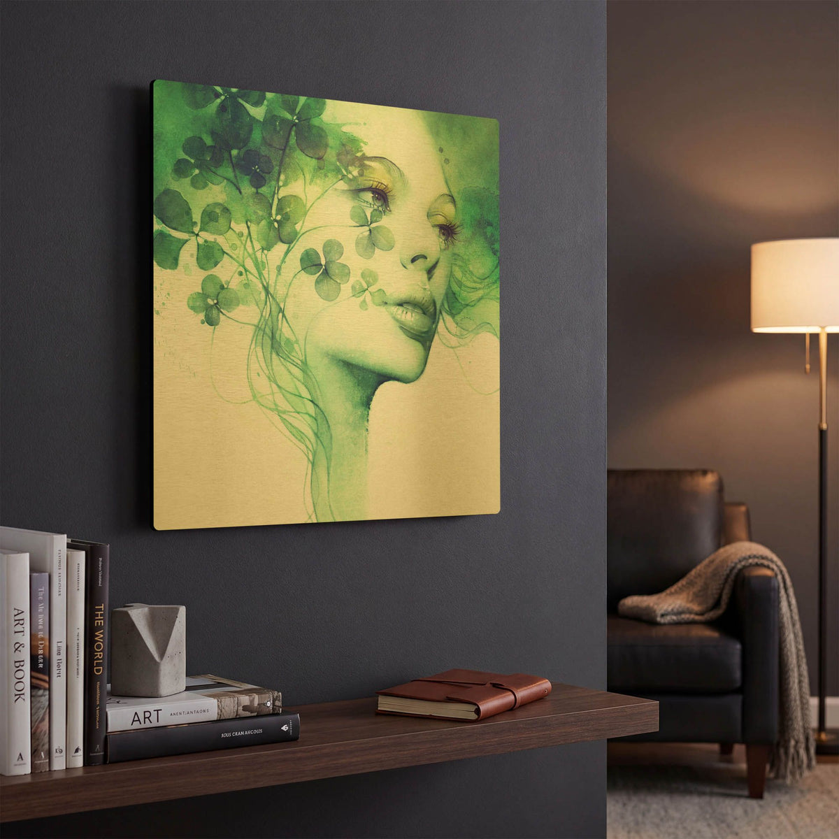 'Serendipity' By Anna Dittman Gold Metal Wall Art
