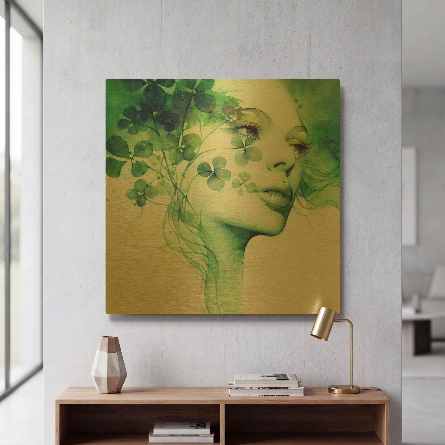 'Serendipity' By Anna Dittman Gold Metal Wall Art